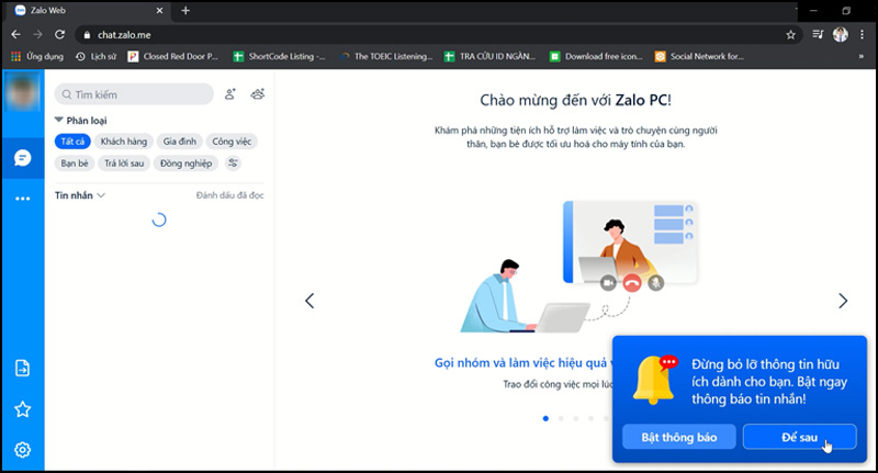 Lấy lại mật khẩu Zalo thành công