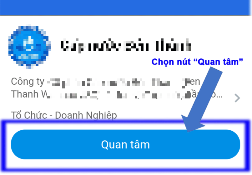 Mời bạn bè quan tâm Zalo OA